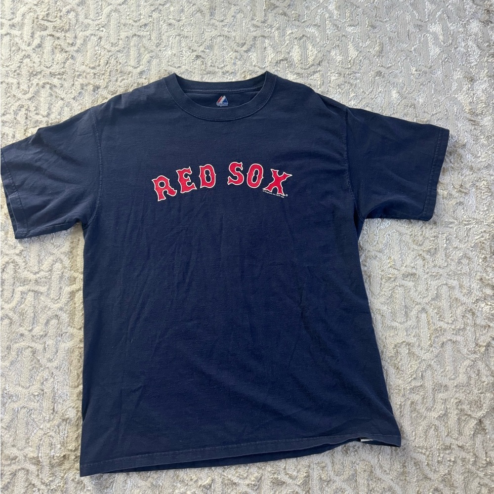 Majestic Red Sox Navy Short Sleeve Tee